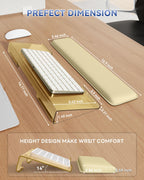 Ergonomic Computer Keyboard Riser Stand with Integrated Wrist Rest