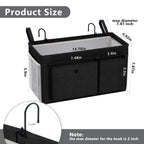 Bedside Caddy Bedside Storage Hanging Organizer for Bunk Dorm Bed Rail New Pink