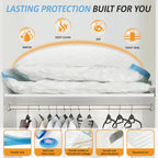 12 Jumbo Vacuum Storage Bags for Blankets & Bedding, Space Saver Bags 12 Jumbo
