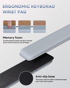 Laborio Computer Keyboard Wrist Rest, Keyboard Riser Stand for Desktop Purple Keyboard Stand With Wrist Rest