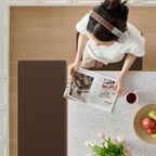 Kitchen Mats for Floor, [2PCS] Anti-Fatigue Kitchen Rugs, Black 2pc: 17" x 29" + 17" x 47"