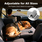 Dog Seat Belt for Car, Car Harness with Locking Aluminum Hook Purple