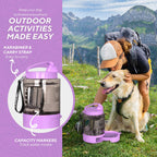 Large Portable Dog Water Bottle with Pull-Out Drinking Bowl