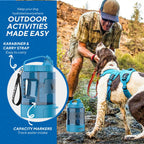 Large Portable Dog Water Bottle with Pull-Out Drinking Bowl