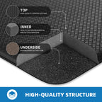 Kitchen Mats for Floor, [2PCS] Anti-Fatigue Kitchen Rugs, Black 2pc: 17" x 29" + 17" x 47"