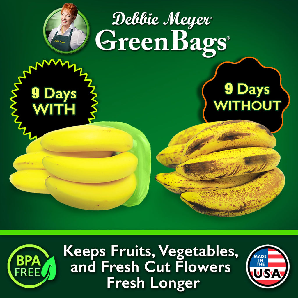 Debbie Meyer GreenBags, 20-Pack (8M, 8L, 4XL), Reusable Food Storage Bags