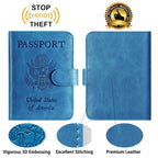 Passport Holder Cover Wallet RFID Blocking, Travel Essentials Pink Passport Covers