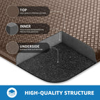 Kitchen Mats for Floor, [2PCS] Anti-Fatigue Kitchen Rugs, Black 2pc: 17" x 29" + 17" x 47"
