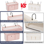 Bedside Caddy Bedside Storage Hanging Organizer for Bunk Dorm Bed Rail New Pink