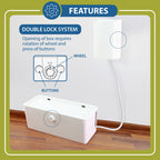 Power Strip Cover Box and Cable Management Organizer for Child Safety