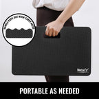 NETANY Extra Thick Kneeling Pad for Gardening, Comfortable Knee Pad Cushion, Extra Large Foam Kneeler Mat for Gardening, Baby Bath, Workout, Exercise & Yoga, Mechanic, 17.8 x 11 x 1.5 in, Black