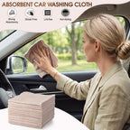 Nuenen Car Microfiber Clean Cloths, Purple, 16 x 16 Inch, 60 Pcs 16 x 16 inches