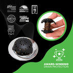 SinkShroom Ultra Revolutionary Bathroom Sink Drain Protector, Stainless Steel Single