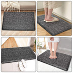 Kitchen Mat Cushioned Anti-Fatigue Comfort Standing Mat Rug for Home,Office Black 1'5" x 2'4" (Rectangular)