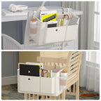 Bedside Caddy Bedside Storage Hanging Organizer for Bunk Dorm Bed Rail New Pink