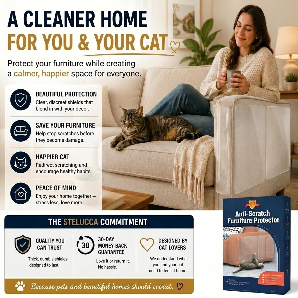 Stelucca Amazing Shields Cat Scratch Furniture Protector - 6 Pack XL