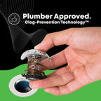 SinkShroom Ultra Revolutionary Bathroom Sink Drain Protector, Stainless Steel Single