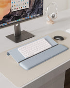 Laborio Computer Keyboard Wrist Rest, Keyboard Riser Stand for Desktop Purple Keyboard Stand With Wrist Rest
