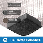 Kitchen Mats for Floor, [2PCS] Anti-Fatigue Kitchen Rugs, Black 2pc: 17" x 29" + 17" x 47"