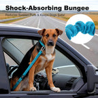 Dog Seat Belt for Car, Car Harness with Locking Aluminum Hook Gray
