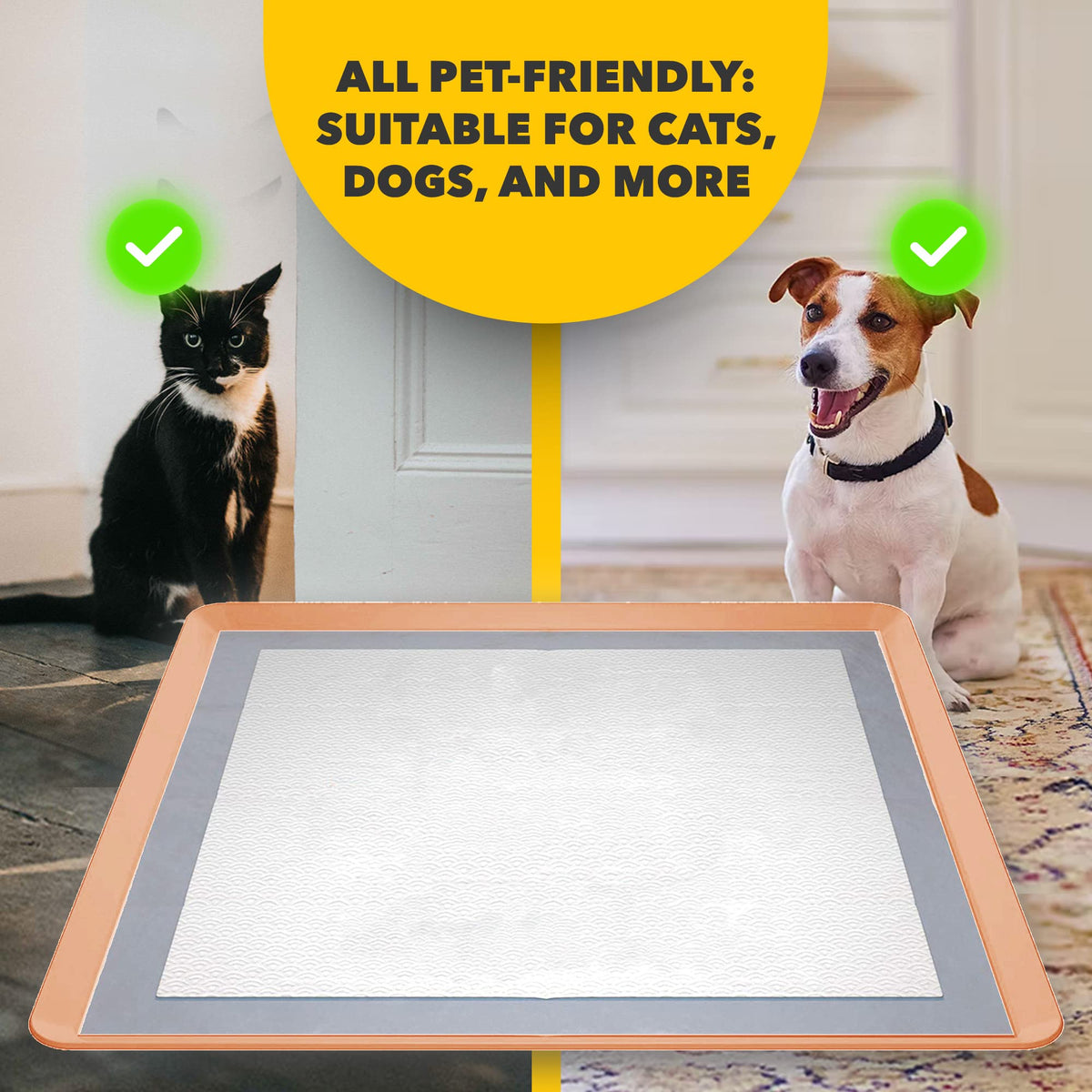 Dog Pee Pad Holder for Floor Protection and Training