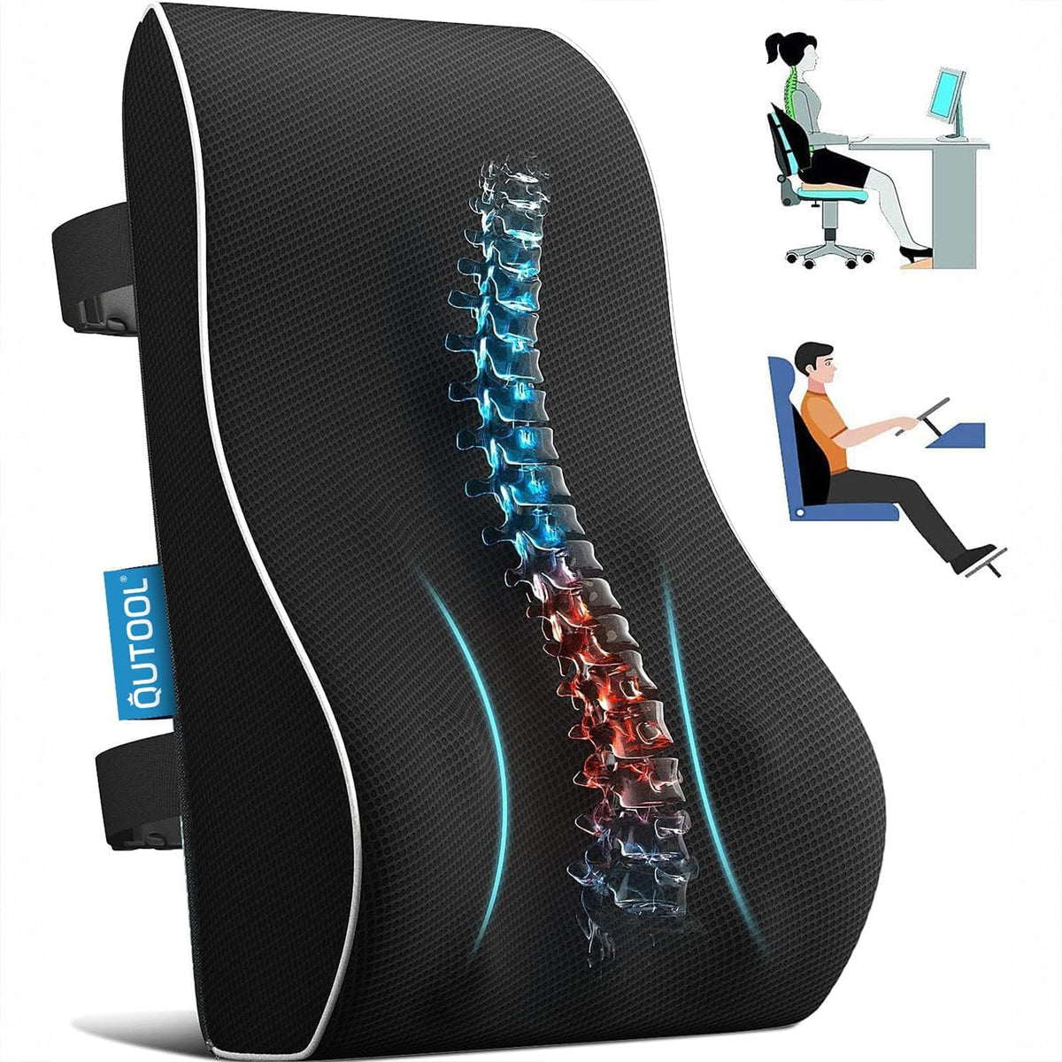 Lumbar Support Pillow for Office Chair, Home Essentials,Gifts for...