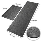 Kitchen Mat Cushioned Anti-Fatigue Comfort Standing Mat Rug for Home,Office Black 1'5" x 2'4" (Rectangular)