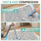 12 Jumbo Vacuum Storage Bags for Blankets & Bedding, Space Saver Bags 12 Jumbo