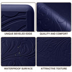 Kitchen Mat Cushioned Anti-Fatigue Comfort Standing Mat Rug for Home,Office Black 1'5" x 2'4" (Rectangular)