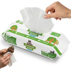 Pogi's Dog Grooming Wipes for Paws & Butt, Fragrance Free, 100 Wipes 100-Count Wipes Unscented