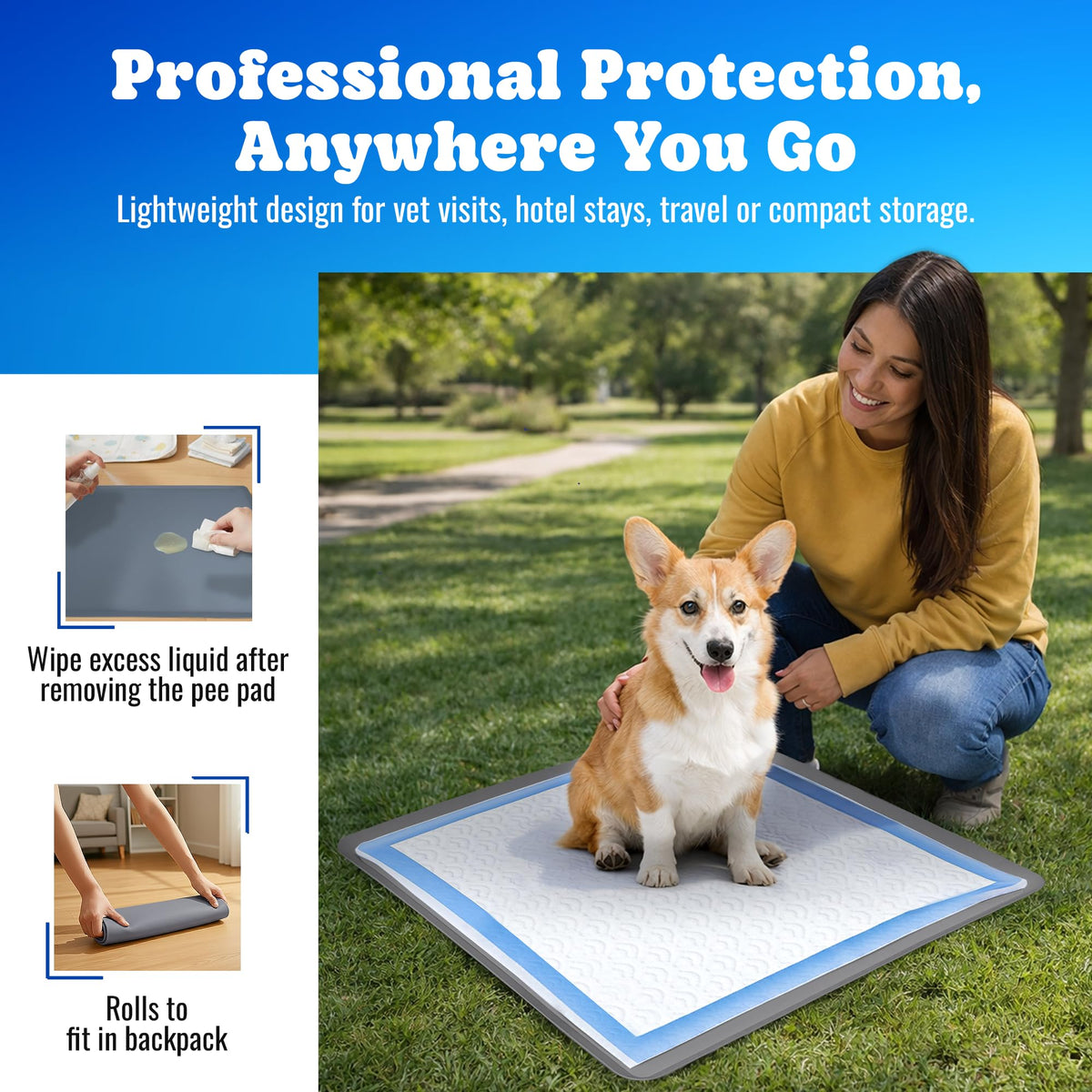 Dog Pee Pad Holder for Floor Protection and Training