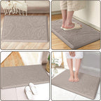 Kitchen Mat Cushioned Anti-Fatigue Comfort Standing Mat Rug for Home,Office Black 1'5" x 2'4" (Rectangular)
