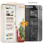 Over The Door Organizer - Over Door Storage Organizer with 5 Large Pockets & 10 Mesh Side Compartments - Heavy-Duty Hanging Storage for Bathroom, Bedroom & Closet - Baby Room Organize - Grey