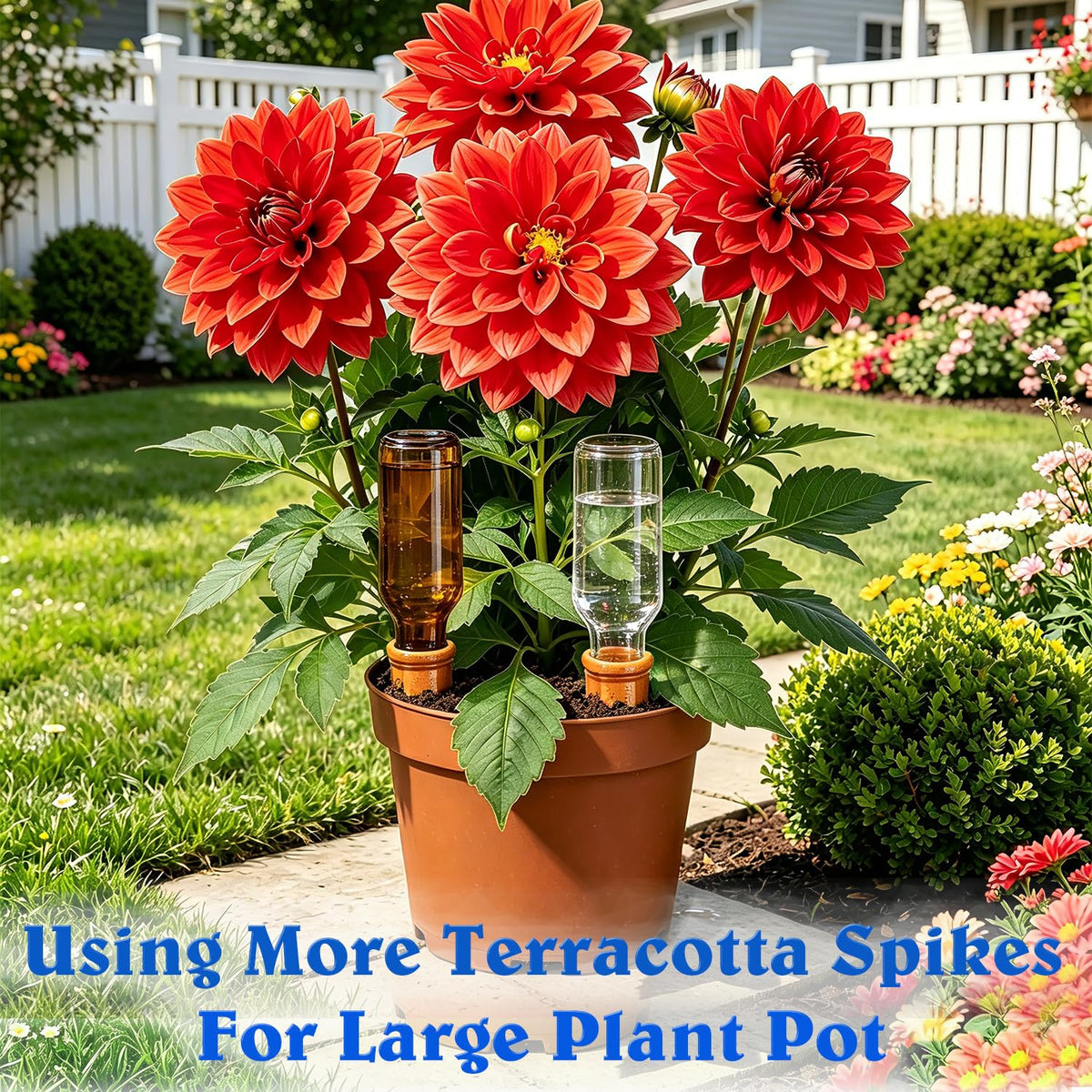 Self Watering Globes for Plant, 10pcs Auto Watering Bulb for Indoor Outdoor A. Blue-6L4S