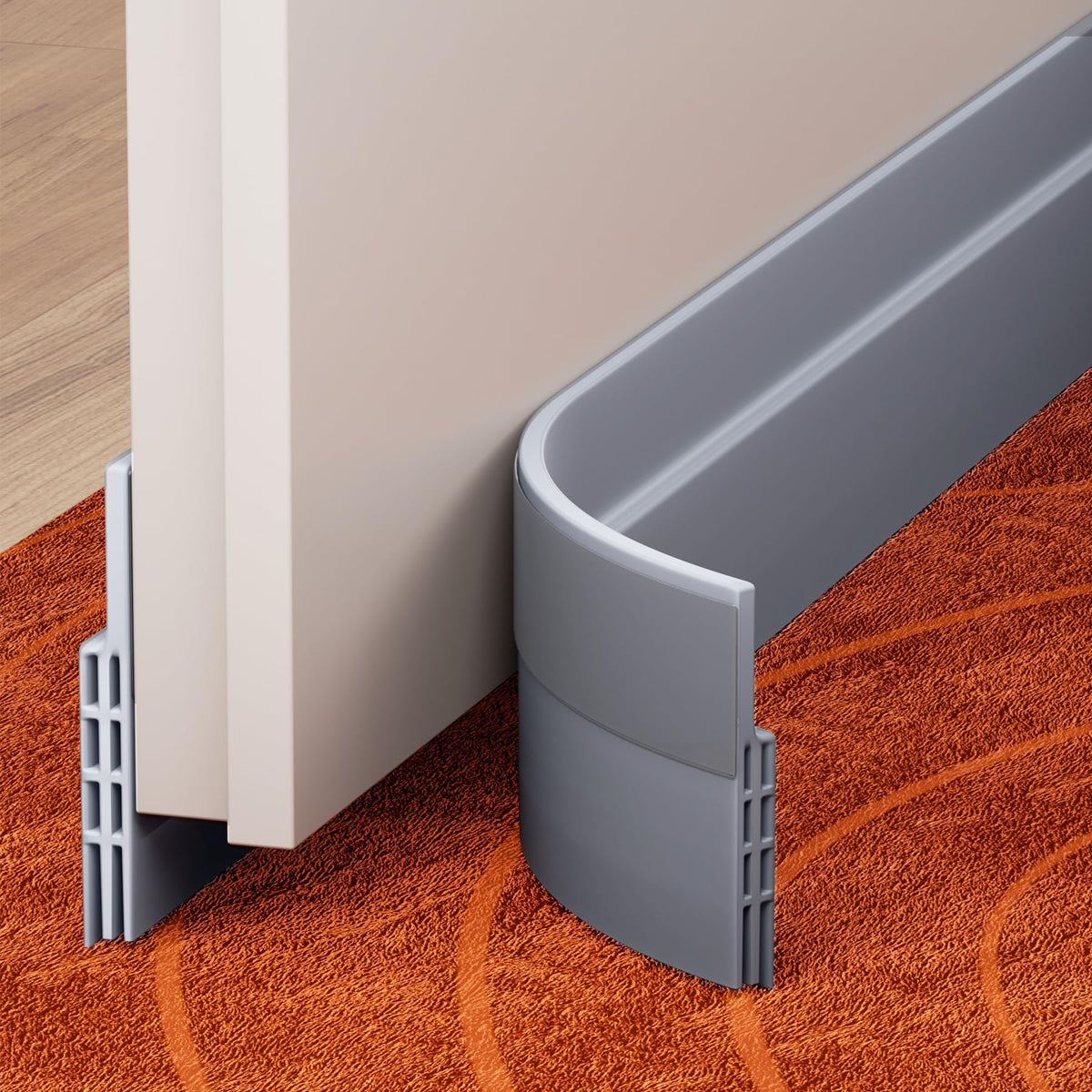 Grotheory 2 Pack Door Draft Stopper, Sweep, Weather Stripping Seal