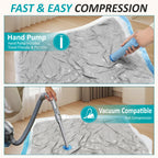 12 Jumbo Vacuum Storage Bags for Blankets & Bedding, Space Saver Bags 12 Jumbo