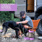 Large Portable Dog Water Bottle with Pull-Out Drinking Bowl