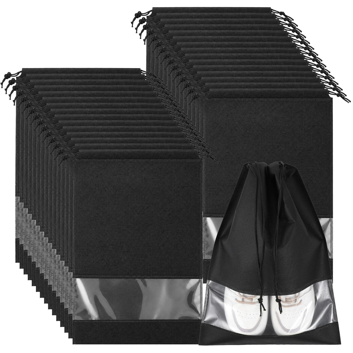 Travel Shoe Storage Bags with Clear Window
