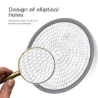 LEKEYE Shower Hair Catcher Drain Protector Strainer-Steel & Silicone 2 Pack Gray Gray