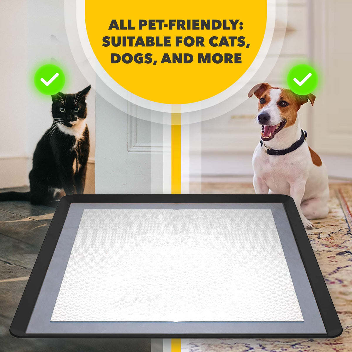 Dog Pee Pad Holder for Floor Protection and Training