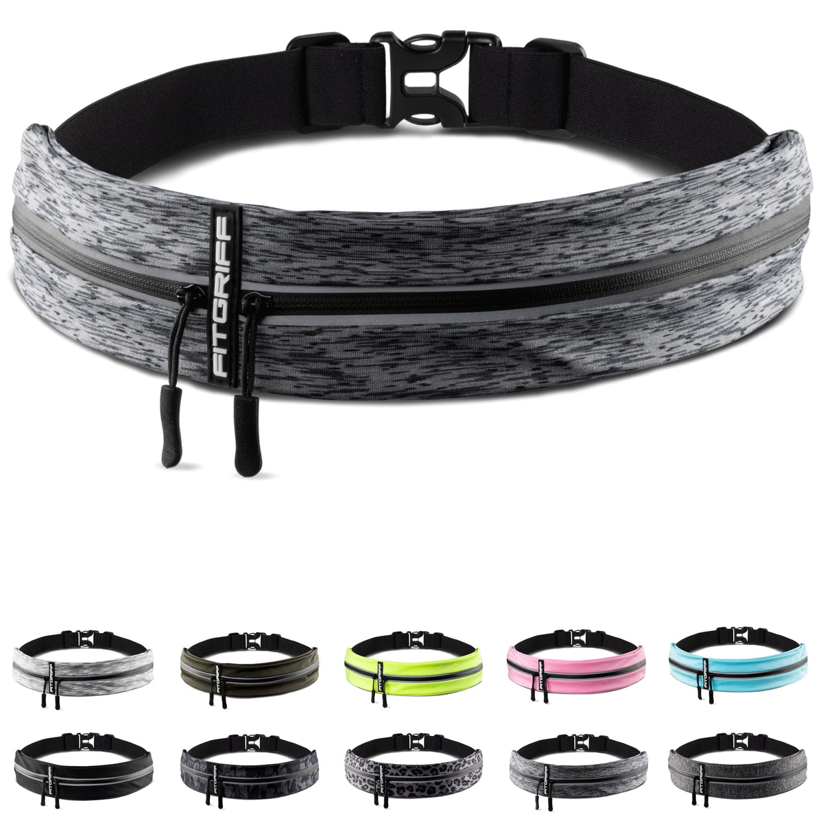 Fitgriff® Running Belt for Men & Women - Secure Jogging Pouch Phone,...