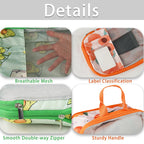 7 Pcs Compression Packing Cubes Travel for Suitcases, Luggage Organizer Washable Storage Bags Set for Backpack Travel- Packaging Cubes for Carry-Ons and Storage yellow orange