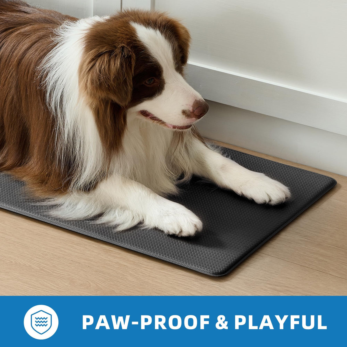 Kitchen Mats for Floor, [2PCS] Anti-Fatigue Kitchen Rugs, Black 2pc: 17" x 29" + 17" x 47"
