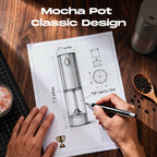 Electric Salt and Pepper Grinder Set, Battery Automatic Salt and Pepper Shaker with Adjustable Coarseness, Large Capacity Pepper Mill with LED White Elephant Gifts(Battery-Stainless Steel) Battery-Stainless Steel 2-Pack