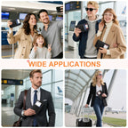 RFID Family Passport Holder Wallet - Travel Document Organizer Pink