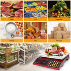 Price Computing Scale 66lb Digital Commercial Produce Scale Stainless Steel Scale Pan-Large Size