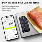 Ultrean Smart Food Kitchen Scale with Nutritional Calculator, APP for Calorie & Macro Tracking, AI Powered, Goal Progress, Digital Calorie Scale for Weight Loss, Stainless Steel, 22lb XX-Large