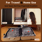 12 Pack Vacuum Bags for Travel with Rechargeable Pump, Save Luggage Space Clear 12 Combo