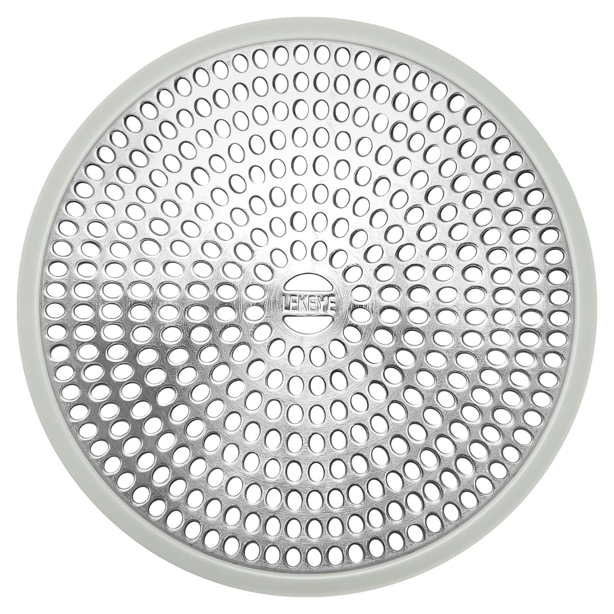 LEKEYE Shower Hair Catcher Drain Protector Strainer-Steel & Silicone 2 Pack