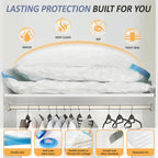 12 Jumbo Vacuum Storage Bags for Blankets & Bedding, Space Saver Bags 12 Jumbo